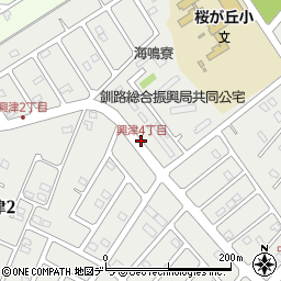 興津4丁目周辺の地図