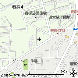 ジャパンケア釧路春採周辺の地図