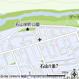 北海道札幌市南区石山１条7丁目24-1周辺の地図