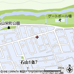 北海道札幌市南区石山１条7丁目17-13周辺の地図