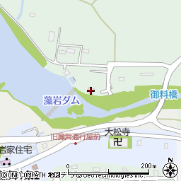北海道電力藻岩発電所ダム管理所周辺の地図