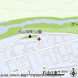 北海道札幌市南区石山１条7丁目24-7周辺の地図