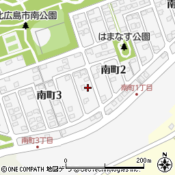 北海道北広島市南町周辺の地図