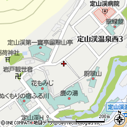 北海道札幌市南区定山渓温泉西3丁目周辺の地図