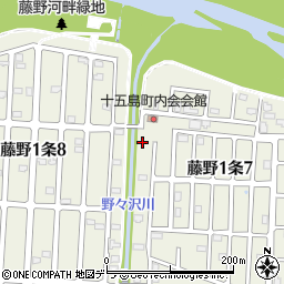 北海道札幌市南区藤野１条周辺の地図