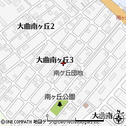 北海道北広島市大曲南ヶ丘周辺の地図