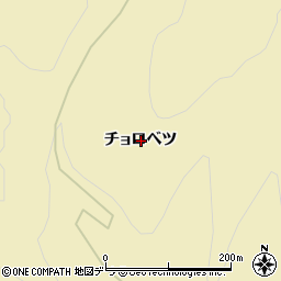北海道釧路郡釧路町昆布森村チョロベツ周辺の地図