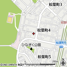 北海道北広島市松葉町周辺の地図