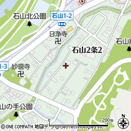〒005-0842 北海道札幌市南区石山二条の地図