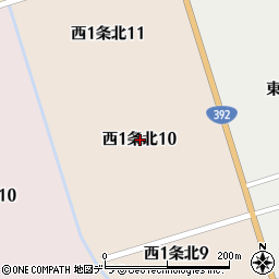 北海道白糠郡白糠町西１条北10丁目周辺の地図