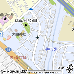 〒061-1273 北海道北広島市大曲柏葉の地図