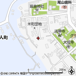 米町コミュニティ集会所周辺の地図