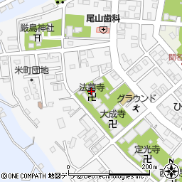 日蓮宗・法華寺　会館周辺の地図