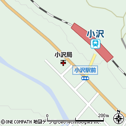 小沢郵便局周辺の地図