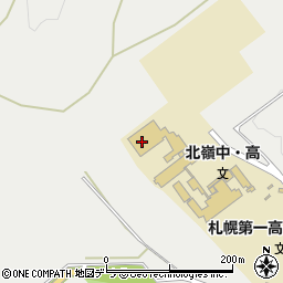 北嶺中・高等学校　青雲寮周辺の地図