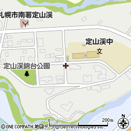 北海道札幌市南区定山渓温泉西1丁目周辺の地図