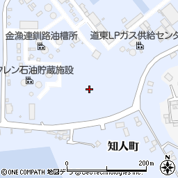 北海道釧路市知人町周辺の地図