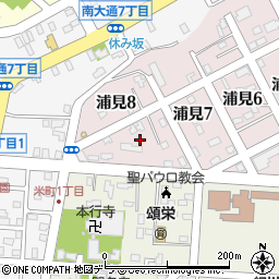 北海道釧路市浦見8丁目周辺の地図