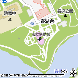 釧路市立博物館周辺の地図
