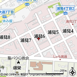 北海道釧路市浦見6丁目周辺の地図