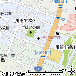 北海道札幌市南区川沿１５条2丁目4周辺の地図