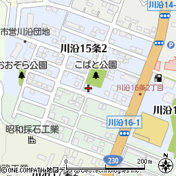 北海道札幌市南区川沿１５条2丁目4-21周辺の地図