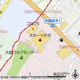 スポーツデポ大曲店周辺の地図