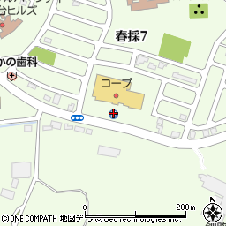 コープ中央店駐車場周辺の地図