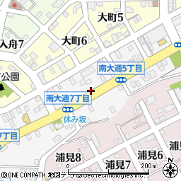 北海道釧路市南大通6丁目周辺の地図