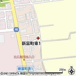 〒061-1126 北海道北広島市新富町東の地図
