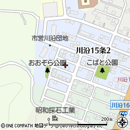 北海道札幌市南区川沿１５条2丁目17周辺の地図