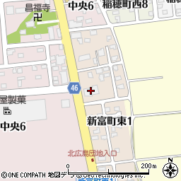 札幌冠婚葬祭互助会やわらぎ斎場北広島周辺の地図