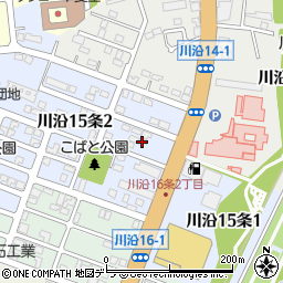 北海道札幌市南区川沿１５条2丁目2周辺の地図