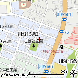 北海道札幌市南区川沿１５条2丁目2-15周辺の地図