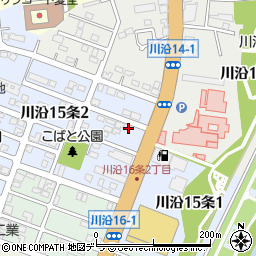 北海道札幌市南区川沿１５条2丁目2-32周辺の地図