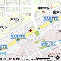 北海道釧路市南大通周辺の地図