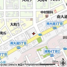 セブンイレブン釧路南大通店周辺の地図