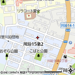 北海道札幌市南区川沿１５条2丁目8-7周辺の地図
