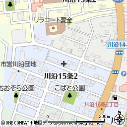 北海道札幌市南区川沿１５条2丁目8-10周辺の地図