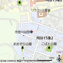 北海道札幌市南区川沿１５条2丁目10-5周辺の地図