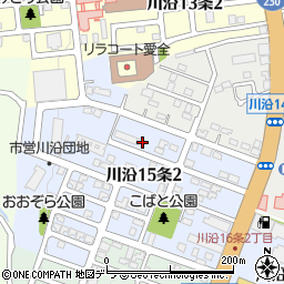 北海道札幌市南区川沿１５条2丁目8-11周辺の地図