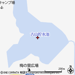 古山貯水池周辺の地図