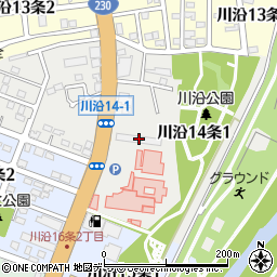 札幌川沿社宅周辺の地図