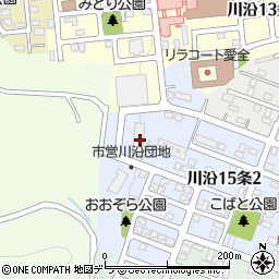 北海道札幌市南区川沿１５条2丁目10-30周辺の地図