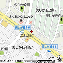 セブンイレブン札幌美しが丘３条店周辺の地図