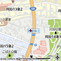 富士レンタル　札幌南営業所周辺の地図