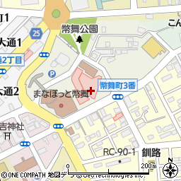 釧路三慈会病院（三慈会）周辺の地図