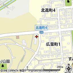 北海道北広島市輝美町8-3周辺の地図