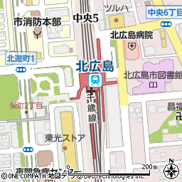 コンビニキヨスク　北広島店周辺の地図