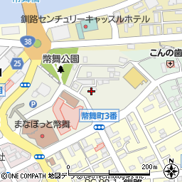 北海道釧路市幣舞町2-2周辺の地図